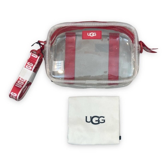 UGG Handbags - Ugg Janey II Clear Crossbody / Fanny Bag Red NWOT